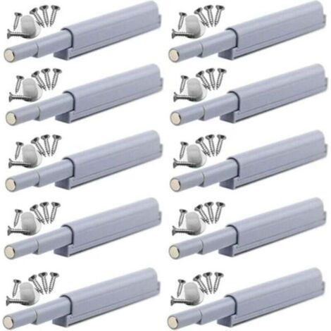Magnetische Push-to-Open-Verschlüsse. Die Türen lassen sich durch einfaches Drücken öffnen und schließen (10 Stück).