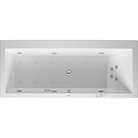 Duravit Whirlpool Vero 1700x750mm versione da incasso con un lato posteriore destro inclinato, Combisystem P - 760134000CP1000 (1/2)