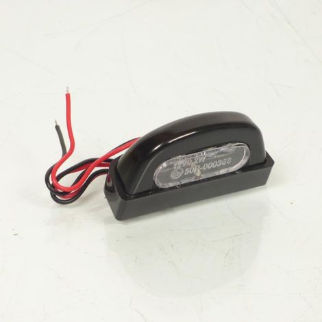 Kennzeichenbeleuchtung one für Auto 4 led 12v schwarz / Metall (1/5)