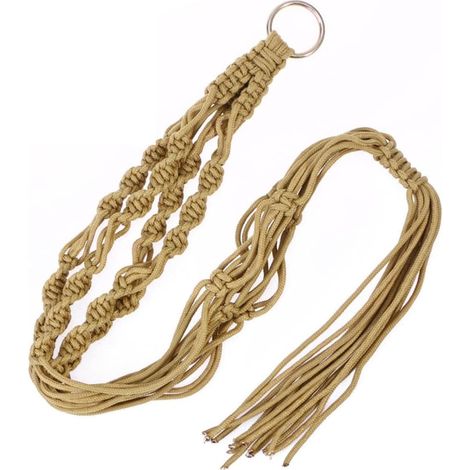 Corde de suspension pour plantes en coton VOSAREA, idéale les pots fleurs ronds et carrés (1/5)