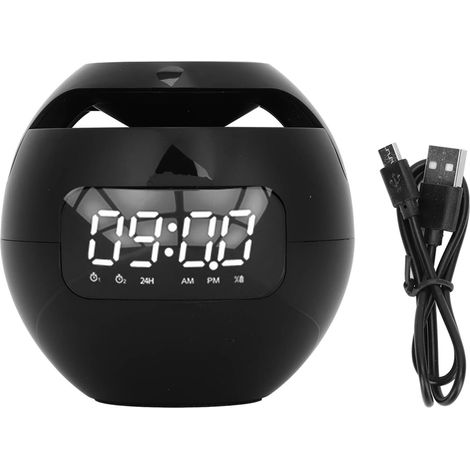 Réveil Bluetooth avec haut-parleur, mini radio FM portable et colorée pour la maison, avec annonces vocales (1/5)