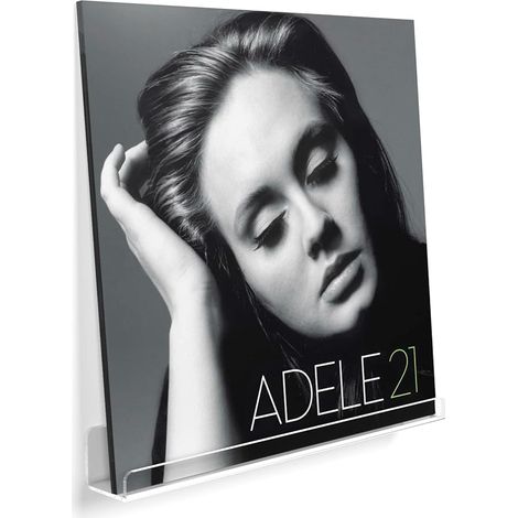 Lot de 8 Supports Vinyles Acrylique Transparent 30cm Présentoir Disque 12 Pouces Rangement Album Photo Design Moderne Élégant (1/5)