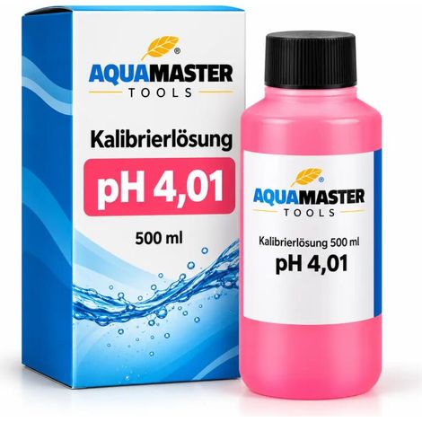 Aqua Master pH-solución de calibración 4,01 500 ml – pH- solución tampón (1/5)