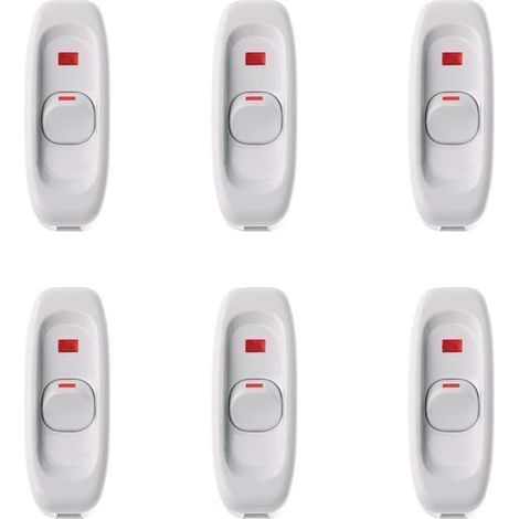 weiße Schalter, Nachttischlampenschalter, LED-Schalter für kleine Haushaltsgeräte (1/5)