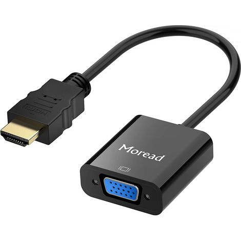 Adaptateur HDMI Mâle Vers VGA Femelle - Conversion Numérique Analogique - Pour PC Ordinateur Portable Projecteur Moniteur - 1 Pièce (1/5)