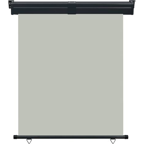 Auvent Marquise latéral de balcon, Store Banne pour Jardin Balcon Terrasse, 140x250 cm Gris OIB8256E (1/5)