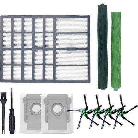 Pièces détachées pour iRobot Roomba S9 9150, S9+ et S9 Plus (9550) : brosse de nettoyage, brosse latérale, filtre HEPA, sac à poussière et accessoires pour la maison (1/5)