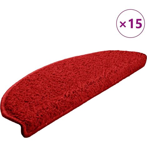 Maison Exclusive - Stufenmatten 15 Stk. 65x21x4 cm Rot Halbrund G (1/5)