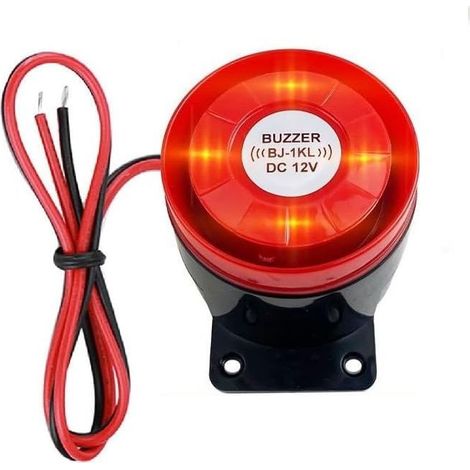 Sirène d'Alarme Extérieure 220V - Système Antivol Maison avec Stroboscopique 120dB, Alerte Sonore et Lumineuse pour Sécurité Domestique (1/5)