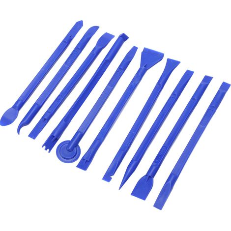 Lot de 100 Spudgers Antistatiques Multifonctions, Levier Universel en ABS Souple et Léger pour Réparation de Téléphone, Bleu (1/5)