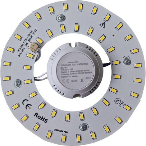 Circolina LED SMD 18W Corona Luce Naturale 4000K Sostituzione Plafoniera (1/5)