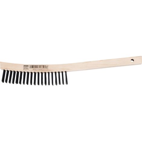 PFERD TOOLS Handbürste mit langem Griff HBU 4reihig Stahl-Draht-Ø 0,35 mm universell einsetzbar 10 Stk