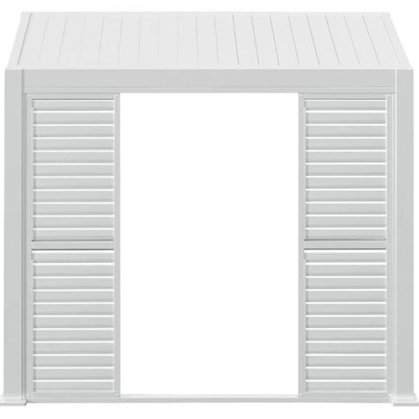 Persiana scorrevole per pergola bioclimatica evora - 1 3 lati - 3,4 x 2,3 m bianco - Hespéride