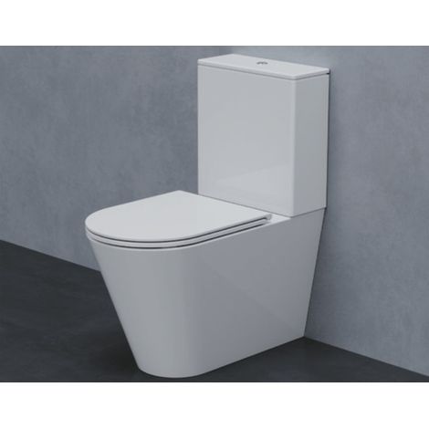 Sanitari Forma monoblocco senza brida con sedile sottile