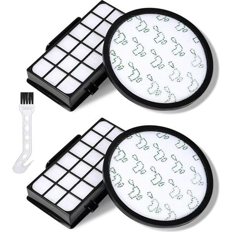 2 jeux de filtres RO6921,filtres de rechange pour Rowenta X-Trem Power Cyclonic/Silence Force Cyclonic Vacuumer RO6921EA RO6941EA RO6951EA RO6963EA RO6971EA RO7230EA RO7260EA, Spare Parts ZR006001 (1/5)