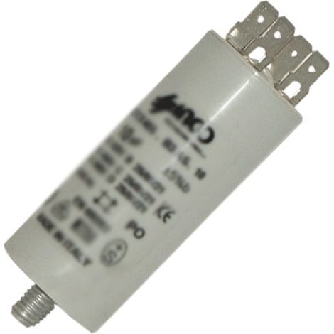 SOS Accessoire Condensateur 10mF 450V pour Sèche-linge 481981729147, C00770241 AEG, ALTUS, ARISTON HOTPOINT, ARTHUR MARTIN, ARTHUR MARTIN ELECTROLUX,