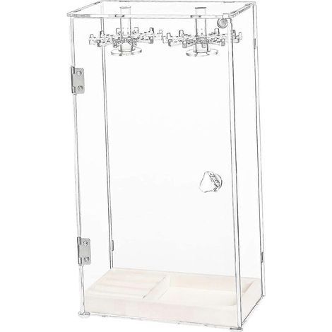 Porte-colliers en acrylique rotatif, organisateur de colliers pour table ou comptoir (1/4)