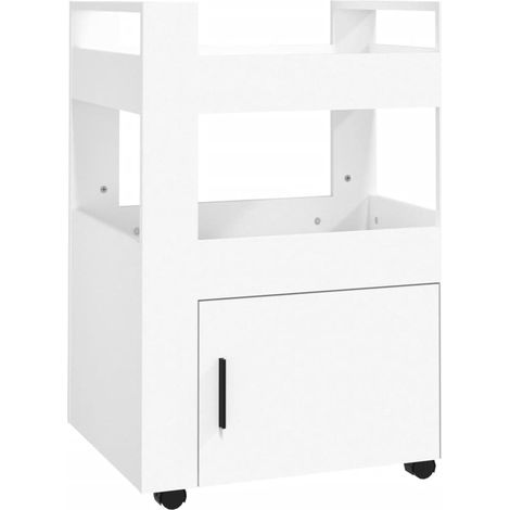 Maison Exclusive - Carrello da Cucina Bianco 60x45x80 cm in Legno Multistrato