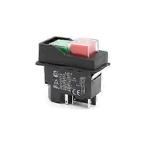 Interrupteurs électromagnétiques à bouton-poussoir pour outils de jardin kjd17 220v 5 broches -bornes (xq) (1/5)