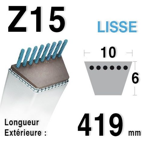 COURROIE LISSE Z15