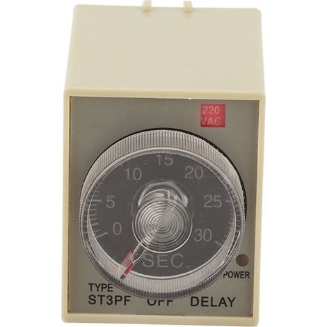 Einstellbarer Verzögerungstimer, Wechselstrom 200–220 V, Timer mit automatischer Abschaltung, Zubehör ST3PF, 30-Sekunden-Einstellung (1/5)
