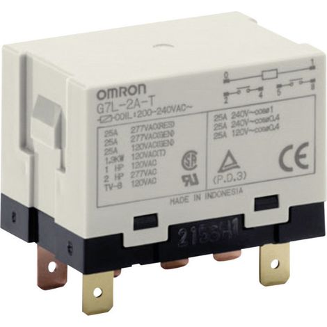 Omron G7L-2A-T 24 VAC Steckrelais 24 V/AC 25 A 2 Schließer 1 St. (1/3)
