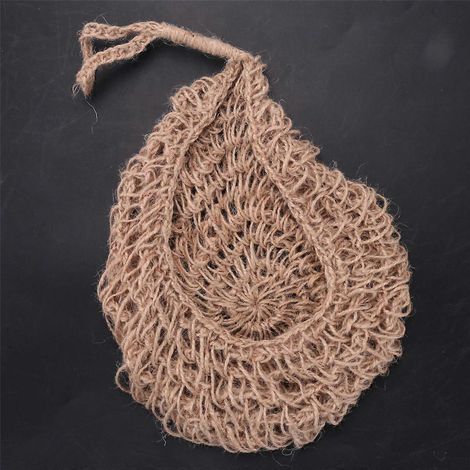 Panier à oignons suspendu en ficelle pour garde-manger, paniers muraux bohèmes, lot de 2 (1/5)