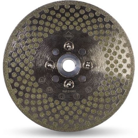 Rubi – Disque diamant pour meuleuse 125 mm – Coupe et meulage 2 faces M14 – Pour pierre naturelle et céramique – 31965