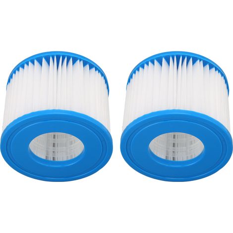 Lot de 2 cartouches filtrantes pour pompe de piscine gonflable enfant, remplace Bestway type VI (boîte carton, 2 unités) (1/5)