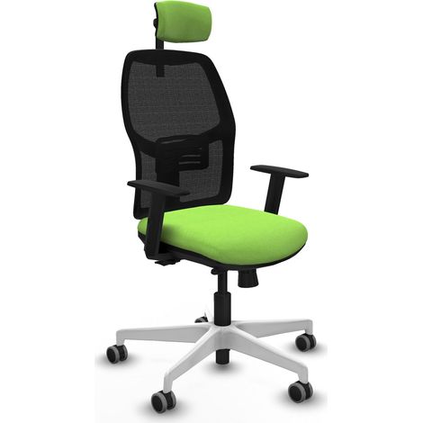 Silla de oficina piqueras y crespo Alfera negra reposabrazos fijos (1/2)