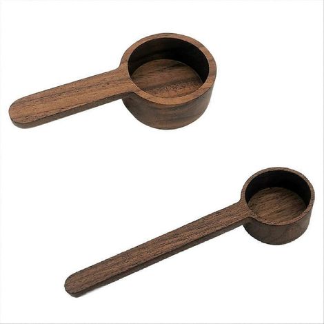 Set mit 2 Messlöffeln aus Holz für die Küche (1/5)
