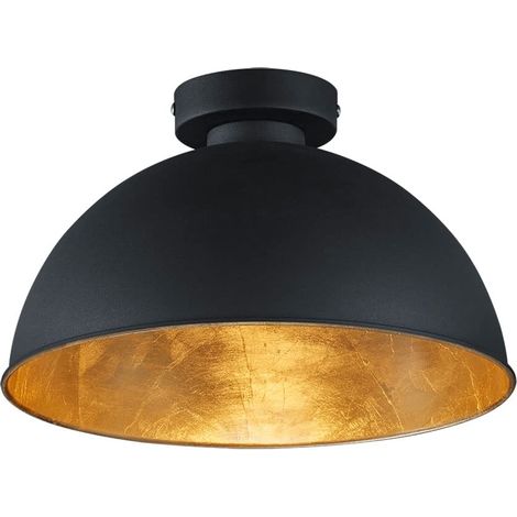 Plafonnier Métal 60 W E27 Noir (1/5)