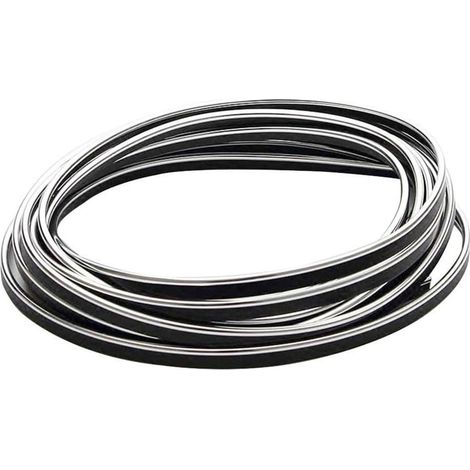 TRADE SHOP - Striscia Profilo Decorativa Adesivo Cromato Cromata Argento Ws1180 Interno Auto -
