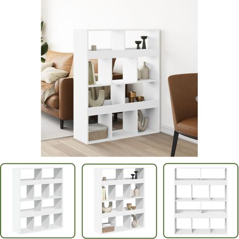 vidaXL Raumteiler Weiß 100x33x125,5 cm Holzwerkstoff (1/5)