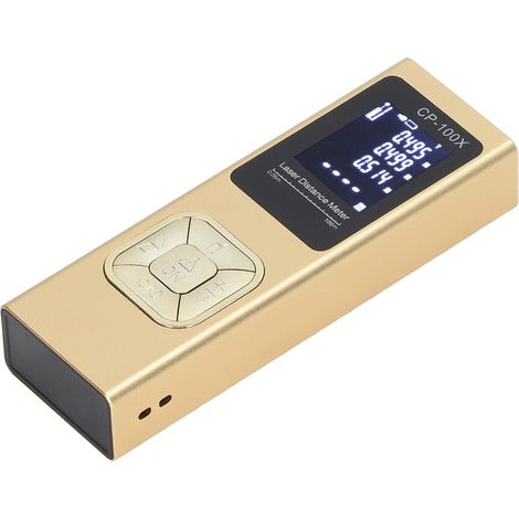 Digitaler Laser-Entfernungsmesser (100 m) – Hochpräziser, tragbarer Distanzmesser mit hintergrundbeleuchtetem LCD-Display – Freihändiges Messwerkzeug (1/5)
