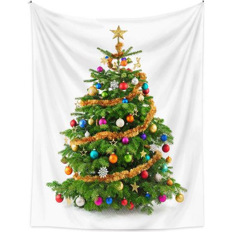 Tapiz Mural Navidad - Árbol De Navidad - Decoración Para Pared Interior Y Exterior - Ideal Para Salón Y Dormitorio - Unidad (1/5)