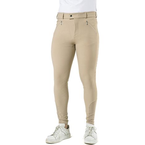 44 IT, beige: Herren-Reithose Modell EVO aus technischem Gewebe mit Kniegriff (1/5)