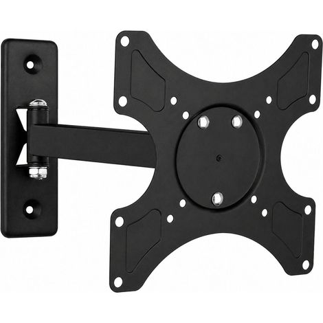 Support mural pour TV LED LCD 19-37'' inclinable avec 2 rotules (1/5)