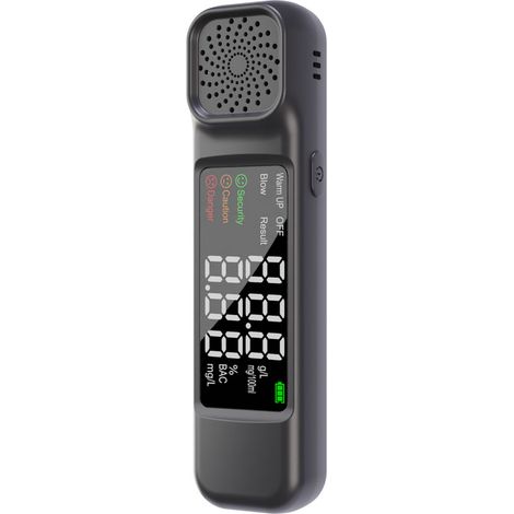 Alcootest portable précis non contact capteur semiconducteur écran LED 10s réponse rapide charge USB 105x30x17mm (1/5)
