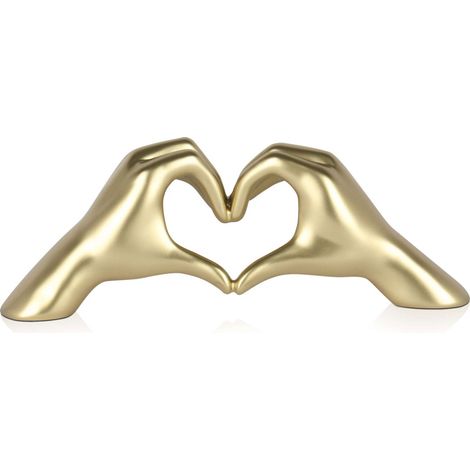 Figura LOVE Grande Color Dorado 15 x 41 x 9 cm - SpazioLuzio