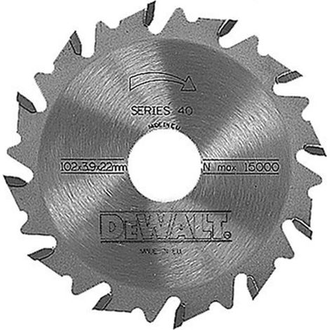 DeWALT - Muela para fresadora laminadora, 105x22 mm, 12 dientes DT1306
