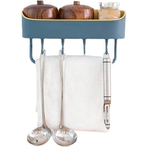 BUNTHAUS Serviteur Douche à Ventouse, Etagère de Douche, Porte Savon, Porte Brosse à Dents sans Perçage & Réutilisable, Bain & Cuisine Amovible pour Salle de Bain Panier Rangement