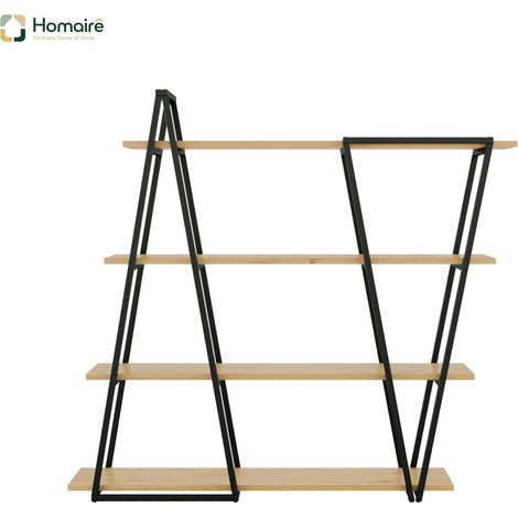 Bücherregal MDF schwarz 158 x 35 x 166 cm HOMAIRE (1/5)