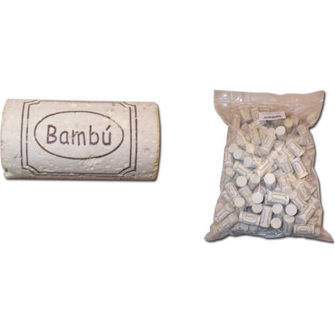 Bambu T-zylindrischer Kork 45x24200 Einheiten. Weiß Colmatado 33226