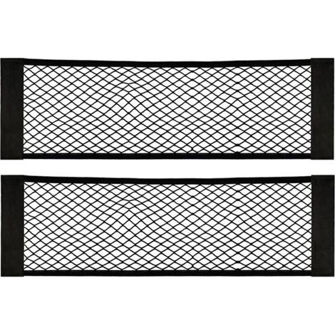 [2 Pack] Filet Coffre Voiture, Filet de Rangement de Coffre, en Nylon, Grande Taille 80 x 25 cm, Bouteilles, épicerie, Rangement Ajouter sur Les organisateurs pour Le Camion de Voiture (1/5)