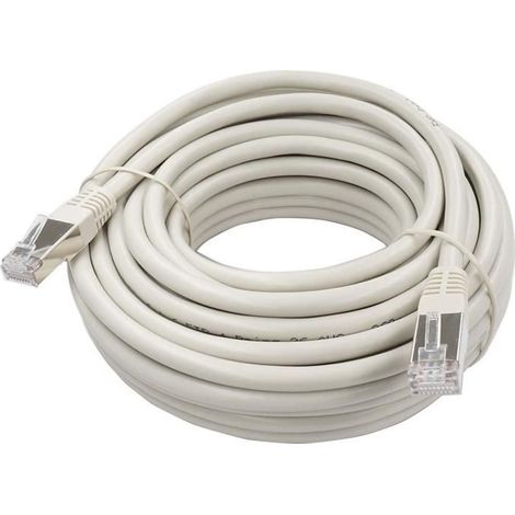 Câble RJ45 Cat.6 - LINÉAIRE - PCC6FH - 10 m - Blindé F/UTP - Connecteurs RJ45 mâles (1/4)