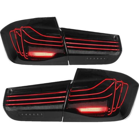 Set di fanali posteriori a LED, compatibile con BMW Serie 3 F30 F35, visibilità migliorata, set completo di fanali posteriori. (1/2)