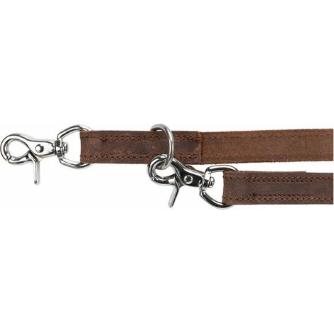 Ramal ajustable para perro Trixie Rustic Marrón oscuro 2 m L/XL (1/2)