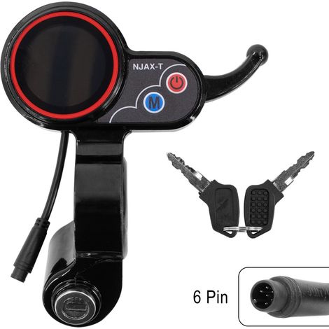 Suitable for Kugoo M4 electric scooters and others, NJAX-T6 needle pressure gauge with key switch and throttle. (1/5)