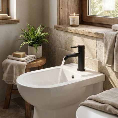 Miscelatore bidet ottone nero opaco monoforo – Sunset Yo Jacuzzi (1/5)